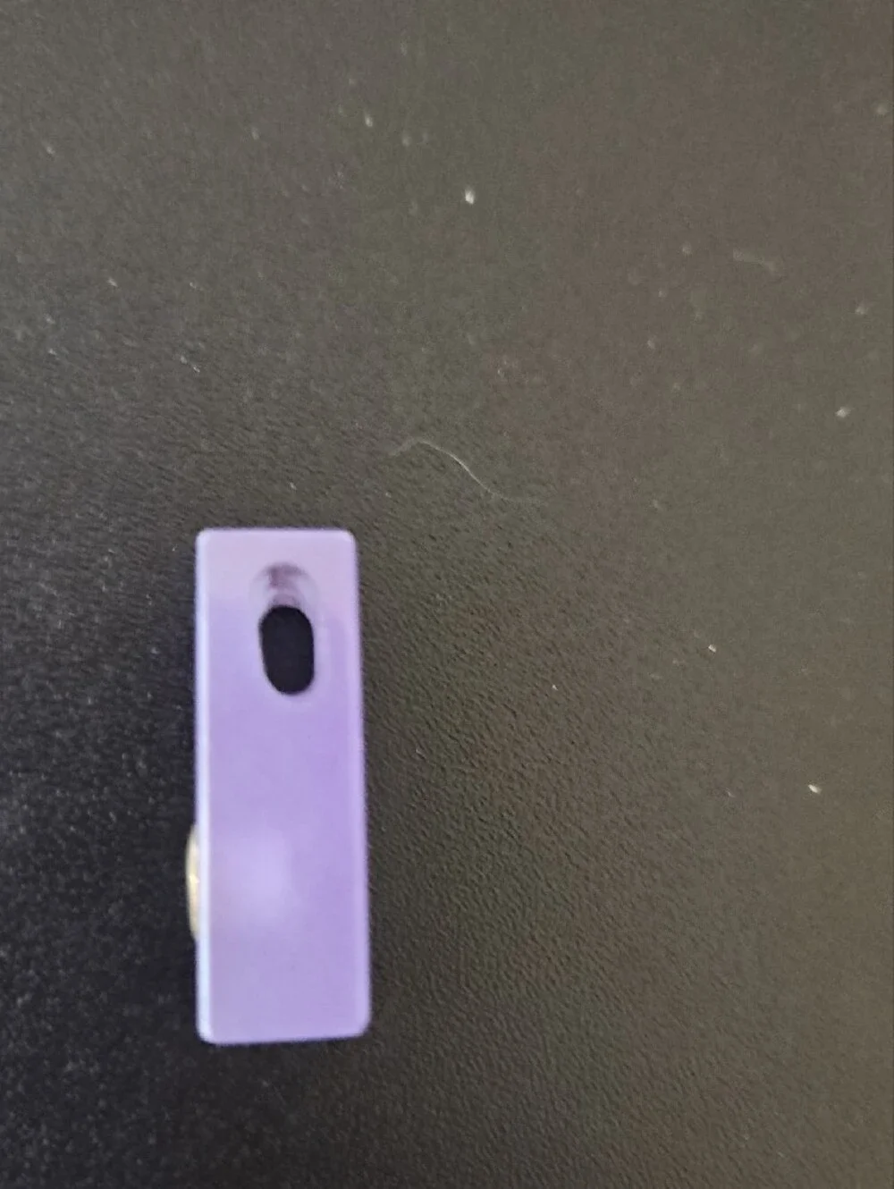Elegant Purple Pendant with Gold Accent